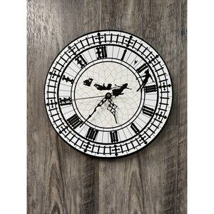 Disney  Peter Pan Big Ben Clock , AA Battery Operated 12 Inch Disney Clock